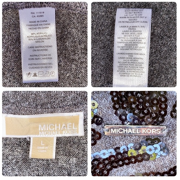 ❤️ Michael Kors   Sparkling Sequin sweater/dress   size L. Pl 37) - Picture 17 of 17